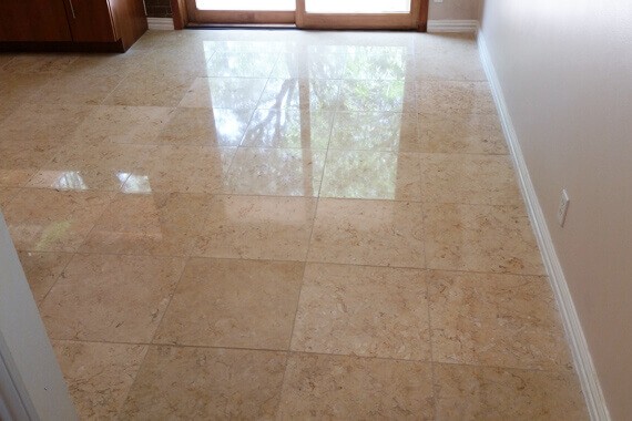 Limestone Floor Beautifully Refinished