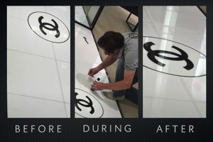 Chanel Store Marble Floor Restoration