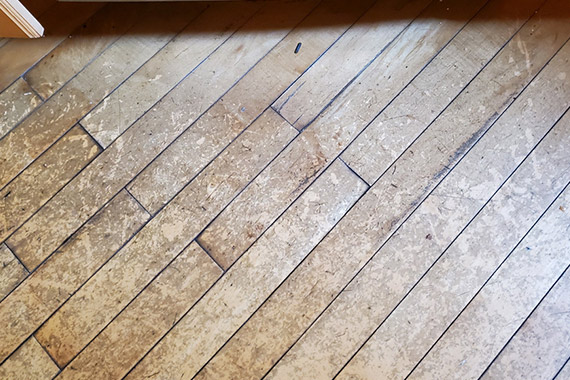 Heavy Wax Buildup Hardwood Floor