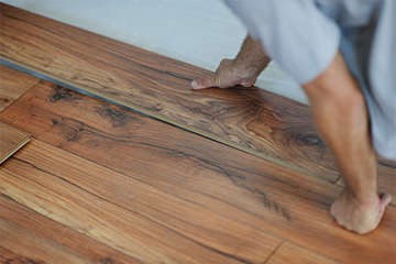 Hardwood floor installation